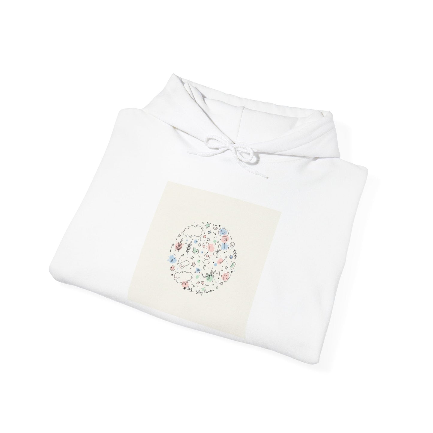 Minimal Hand-Drawn Doodle Circle Hoodie | Sketch Art, Line Drawing