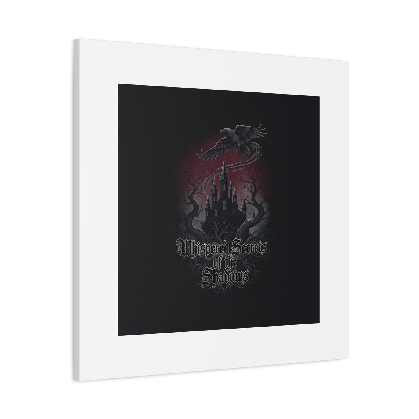 Whispered Secrets of the Shadows Castle Wall Art, Matte Canvas | Gothic Medieval Decor