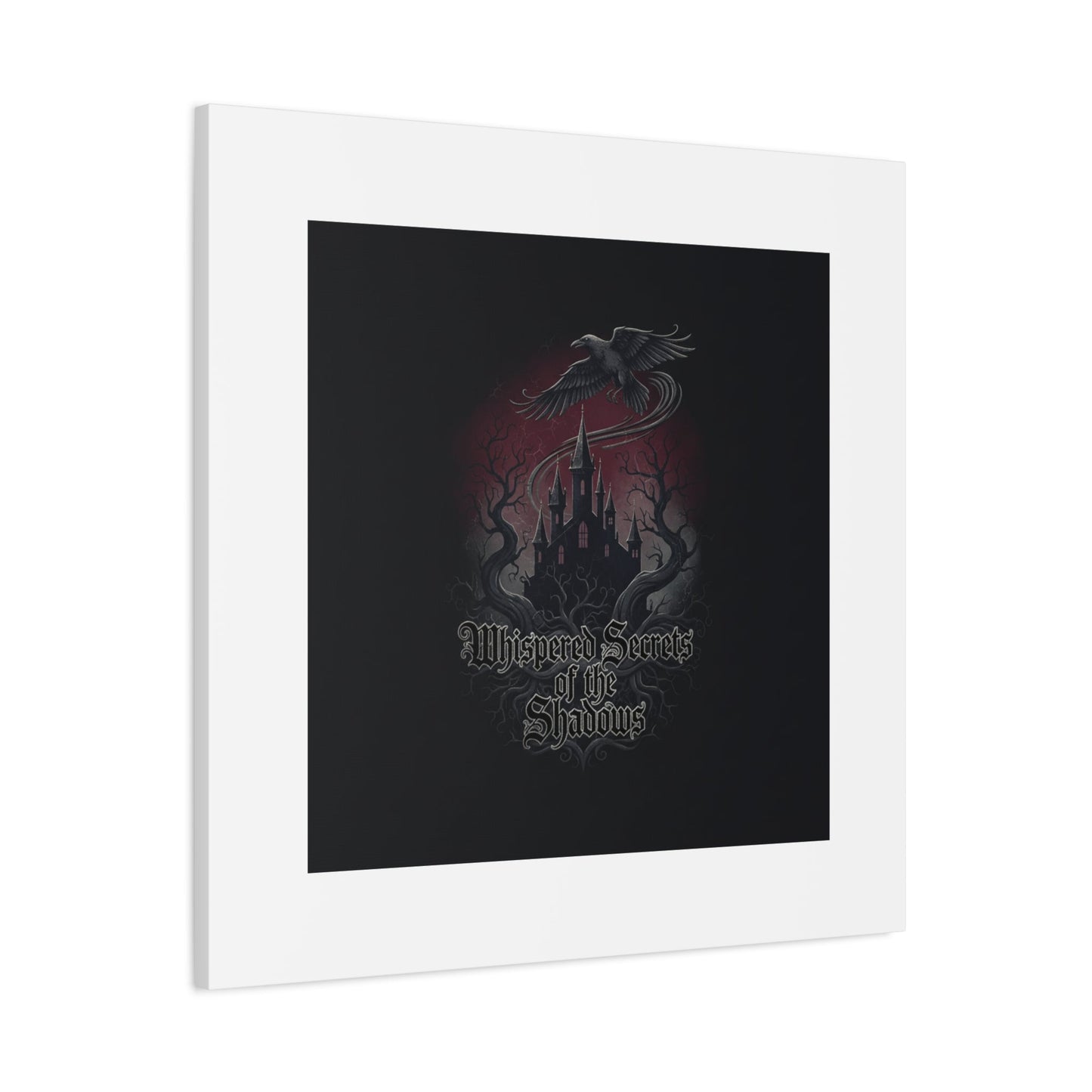 Whispered Secrets of the Shadows Castle Wall Art, Matte Canvas | Gothic Medieval Decor