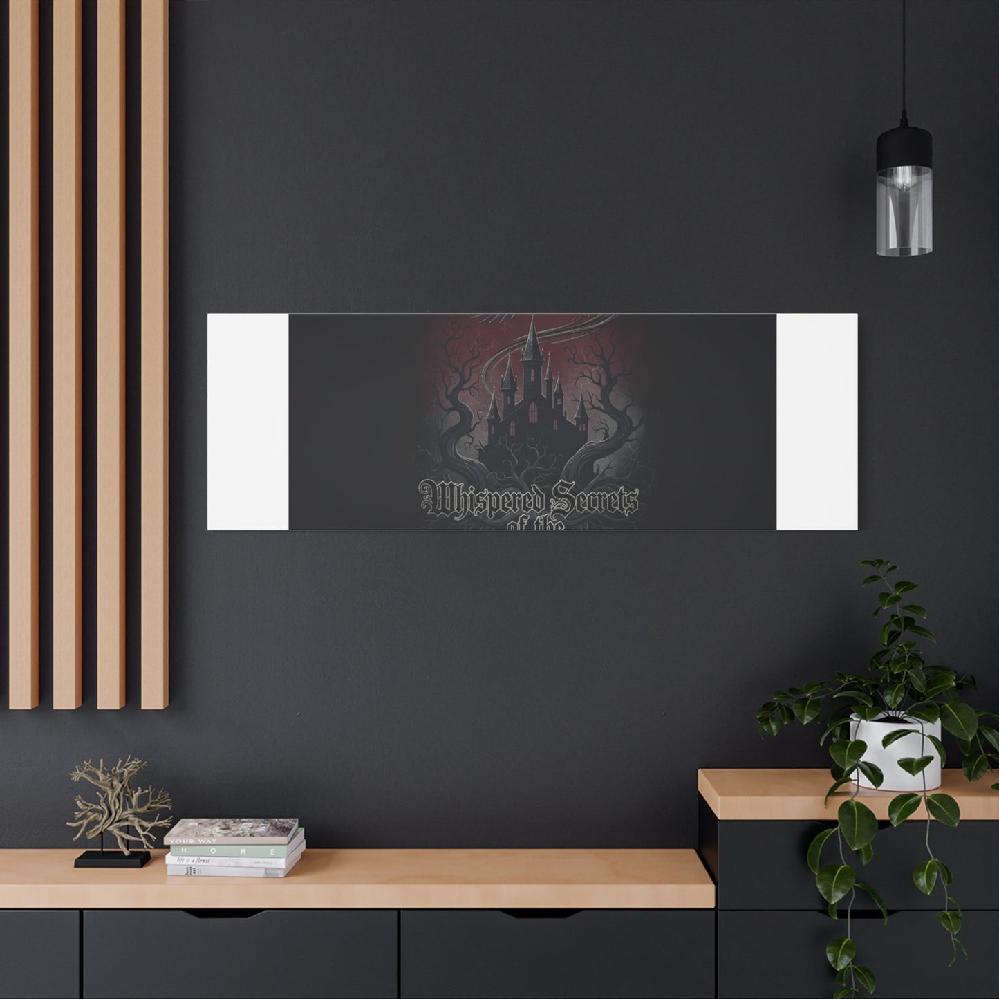 Whispered Secrets of the Shadows Castle Wall Art, Matte Canvas | Gothic Medieval Decor