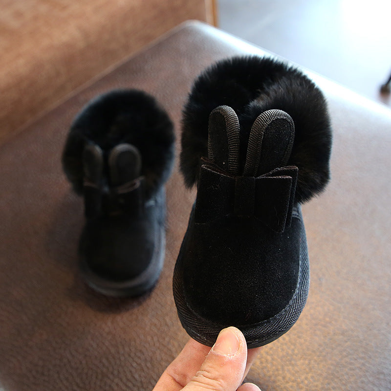 New winter children's Plush Princess Snow Boots