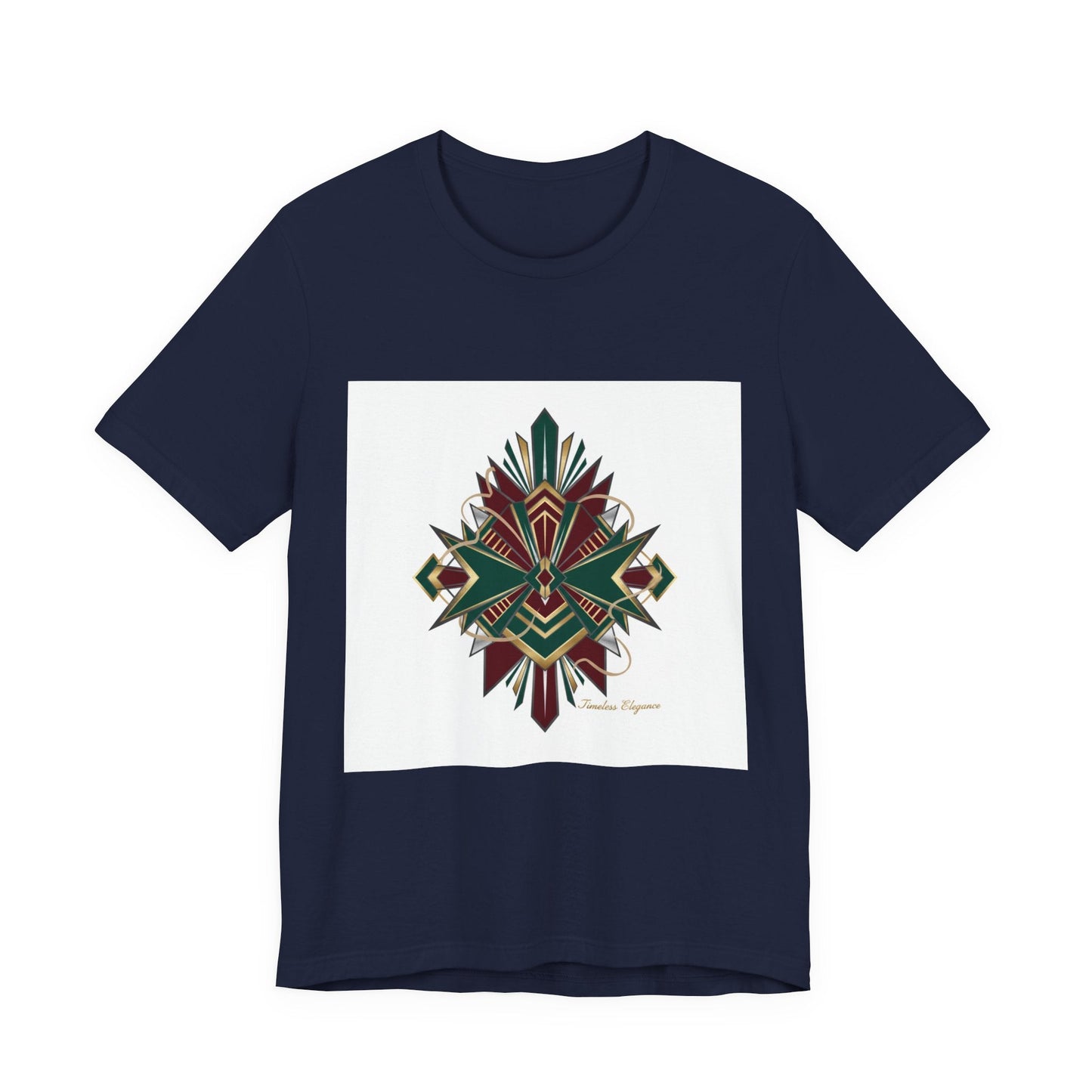 "Timeless Elegance" Art Deco Geometric T-Shirt | Vintage Luxury Graphic Tee