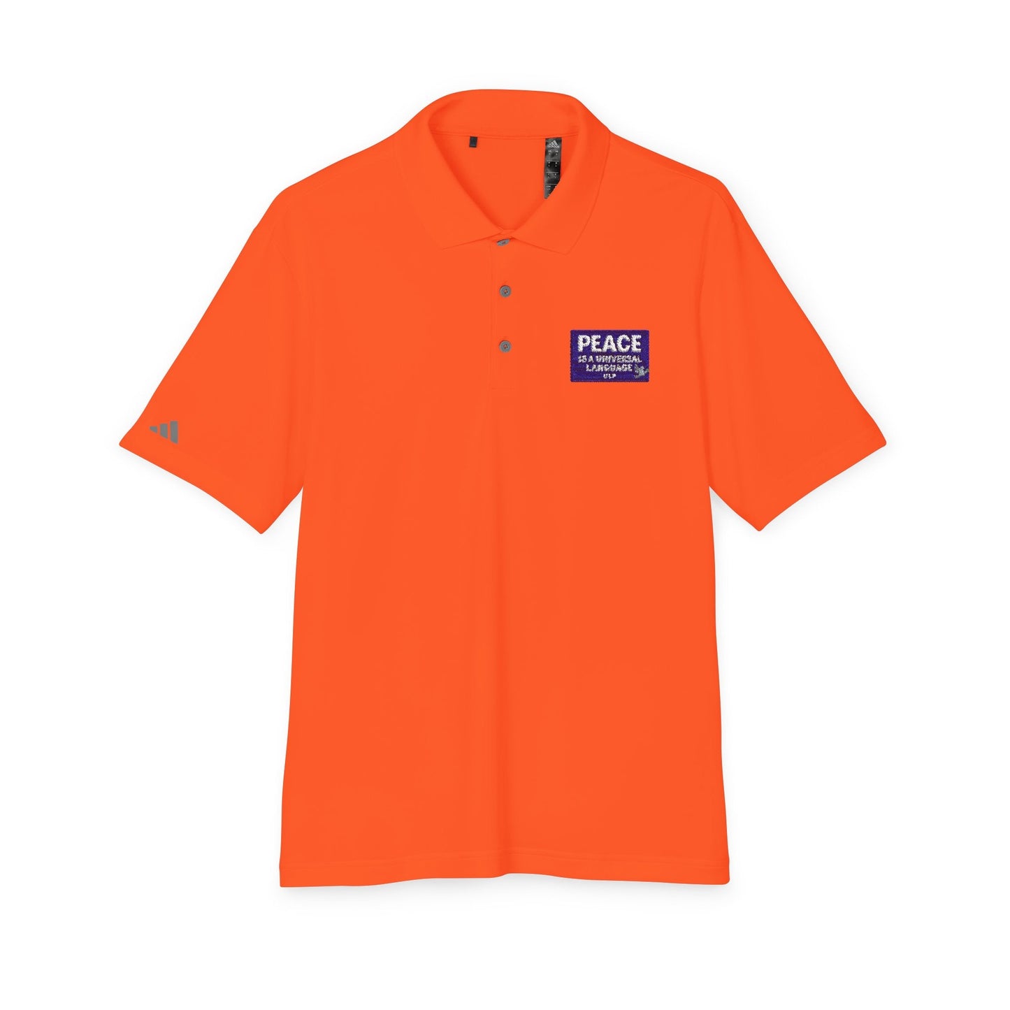 Peace Is a Universal Language Golf Polo — adidas Performance Polo