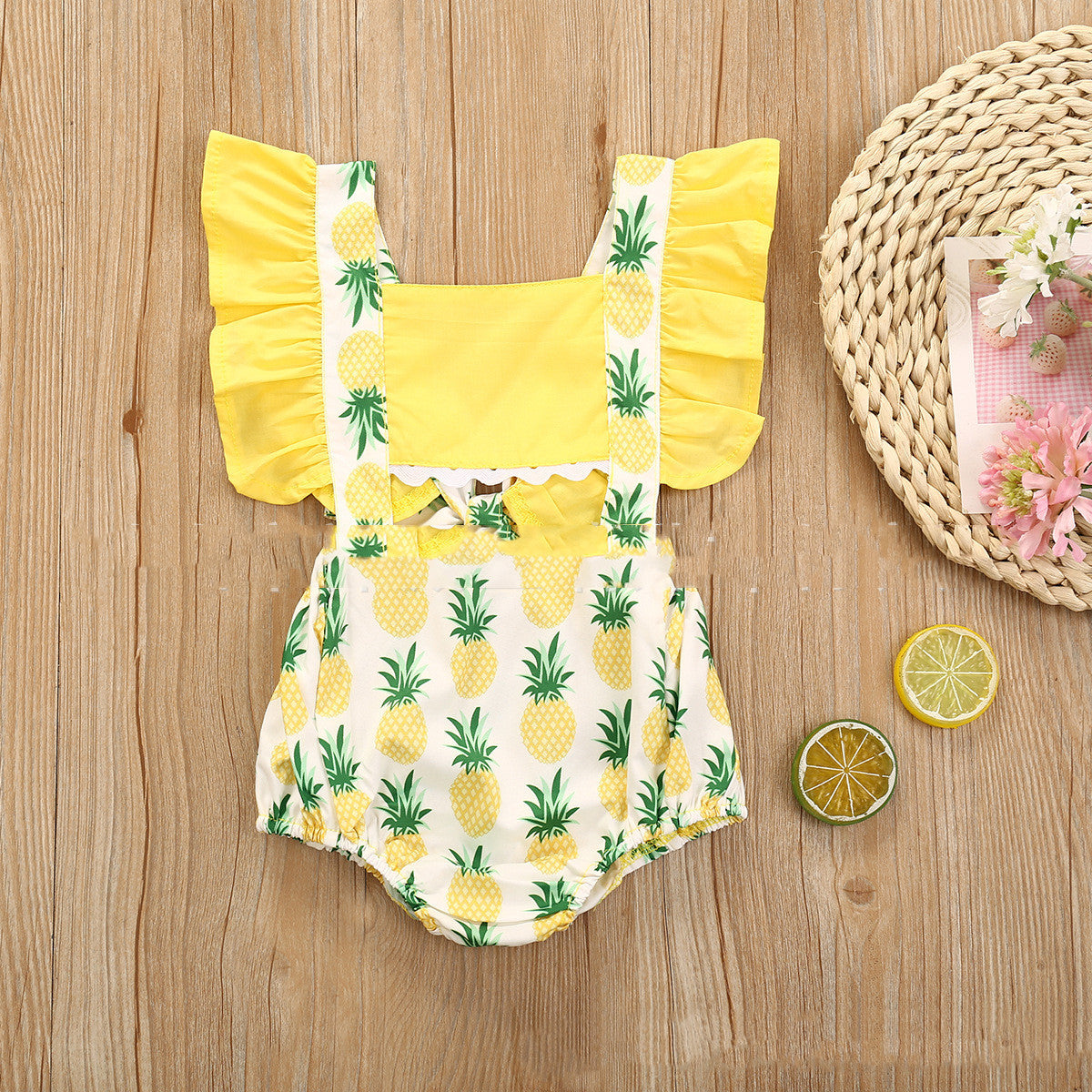 Multicolor Printed Floral One Piece Halter Romper