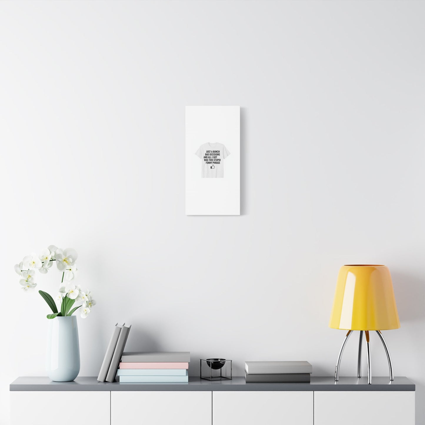 self-deprecating quote Canvas | sarcastic introvert wall art, anxiety humor