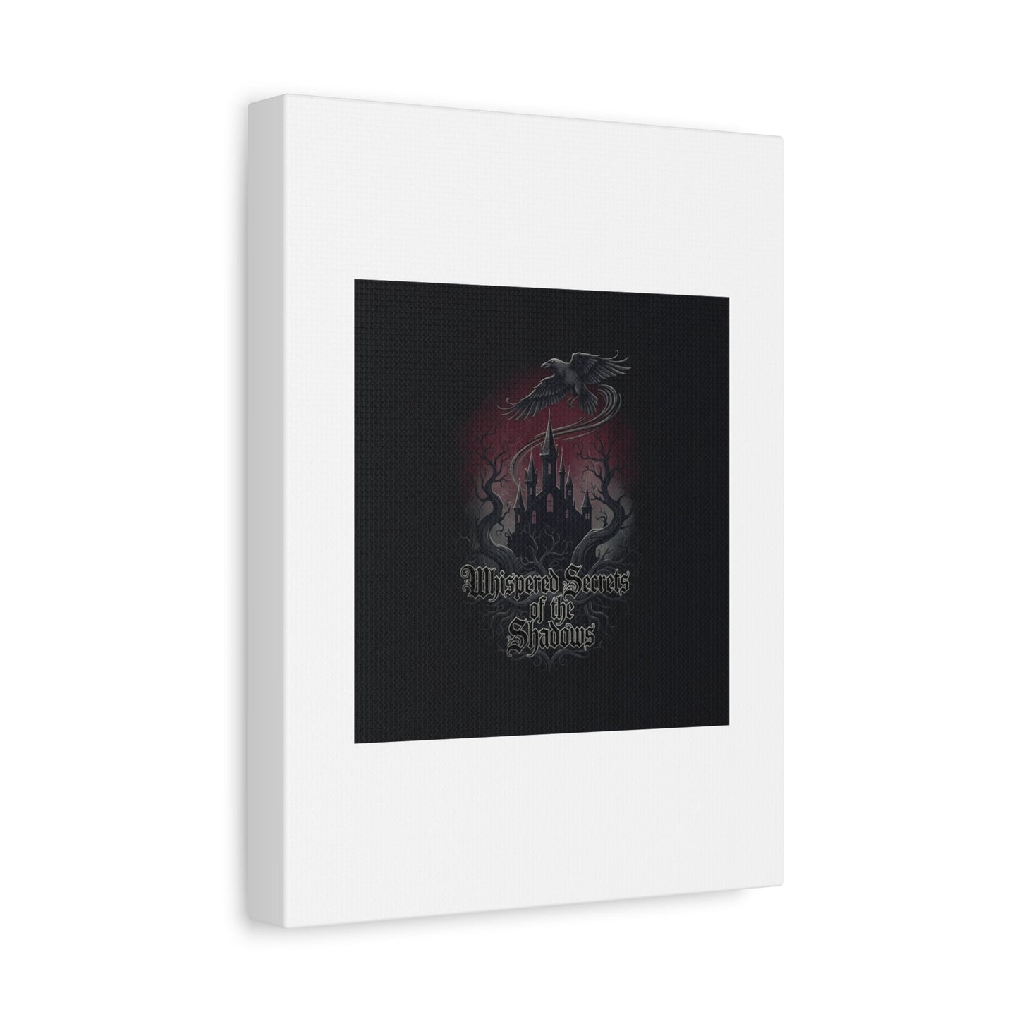 Whispered Secrets of the Shadows Castle Wall Art, Matte Canvas | Gothic Medieval Decor