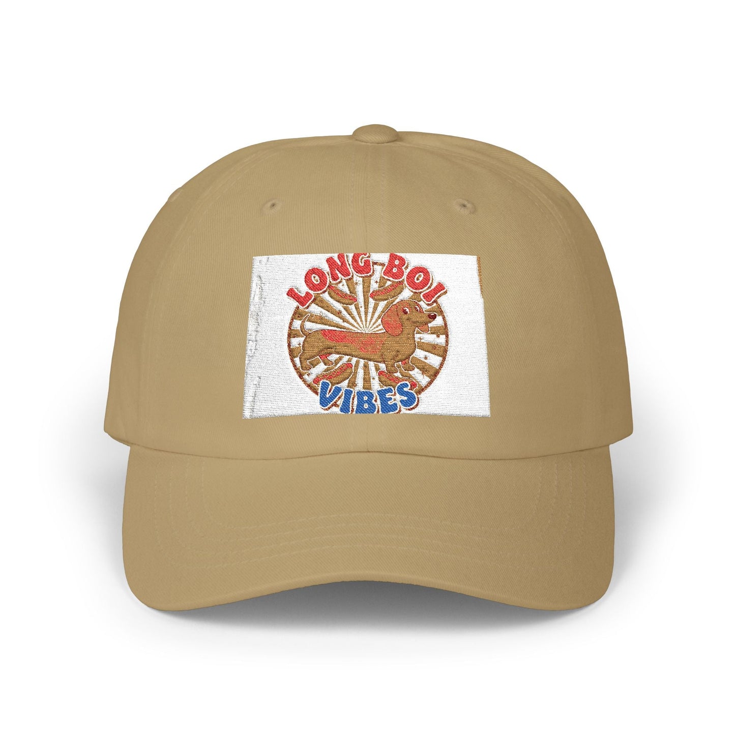Funny Weiner Dog Meme Classic Dad Cap — Long Boy Graphic