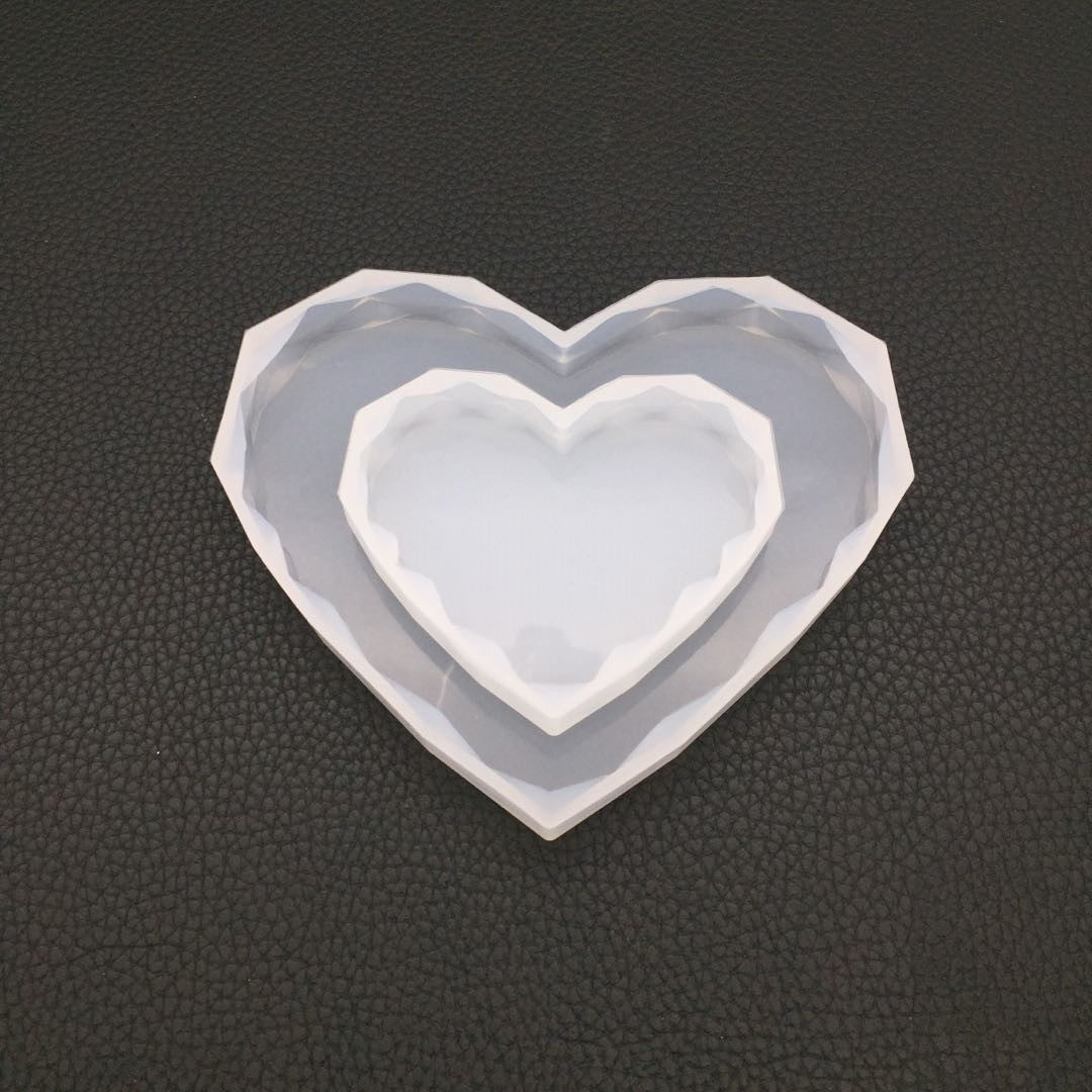 Crystal Epoxy Love Diamond Swing Table Mould