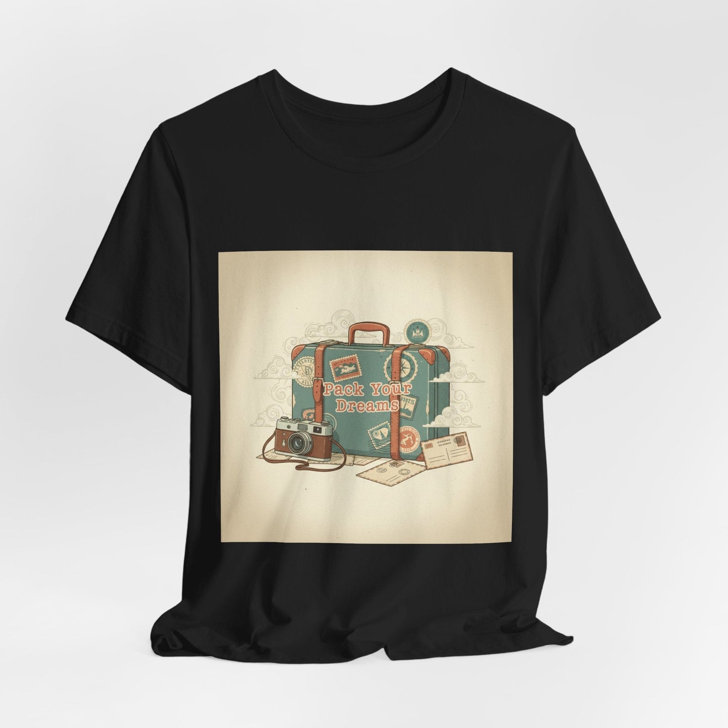 Retro Travel Postcard Tee | passport stamp, wanderlust design