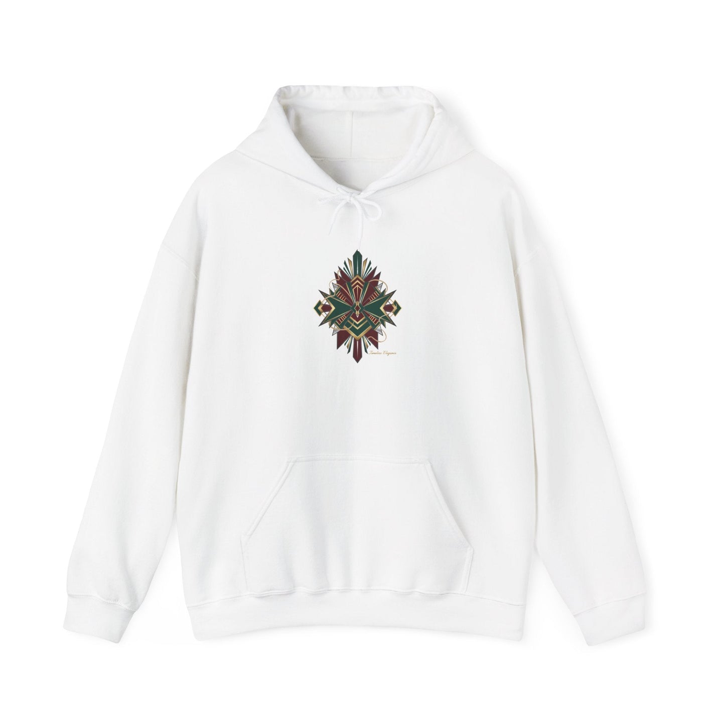 Dark Geometric Crest Hoodie | Gothic Occult Art Sweatshirt