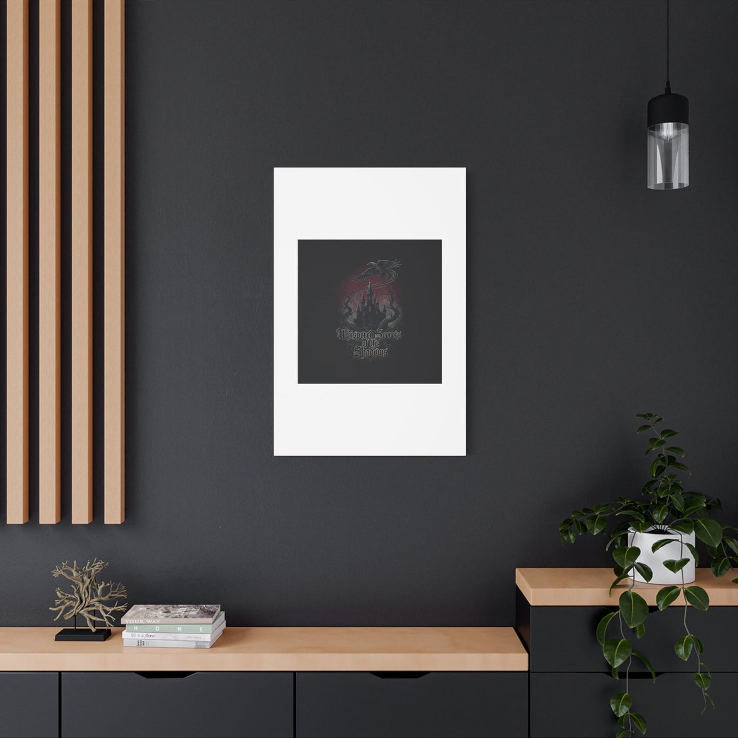 Whispered Secrets of the Shadows Castle Wall Art, Matte Canvas | Gothic Medieval Decor