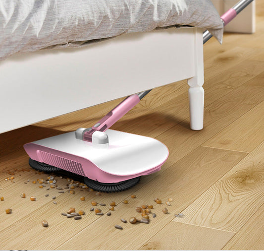 Hand Push Sweeper with Dustpan - All-in-One Household Floor Mop for Easy Cleaning