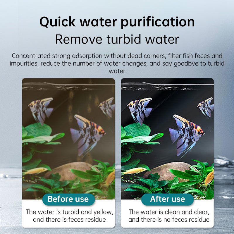 Multifunctional Aquarium Sponge Filter: Water Purifier, Pump, Wave Maker, with Suction Cup & Air Pump