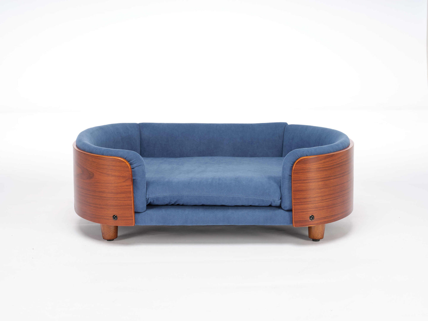 Scandinavian Style Elevated Dog Bed Pet Sofa with Solid Wood Legs and