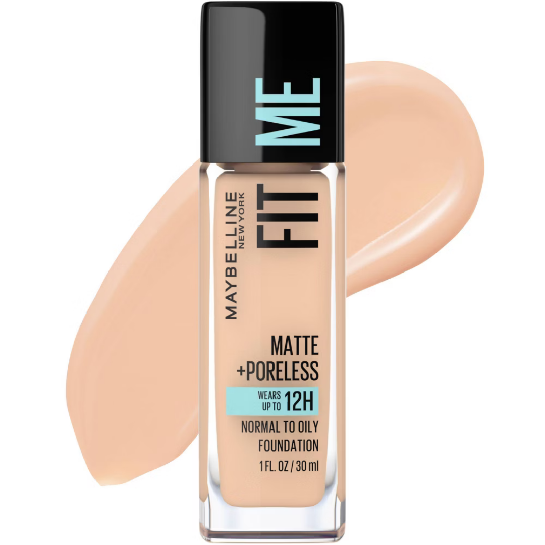 Maybelline Fit Me Matte + Poreless Foundation Creamy Beige 122 (1oz)