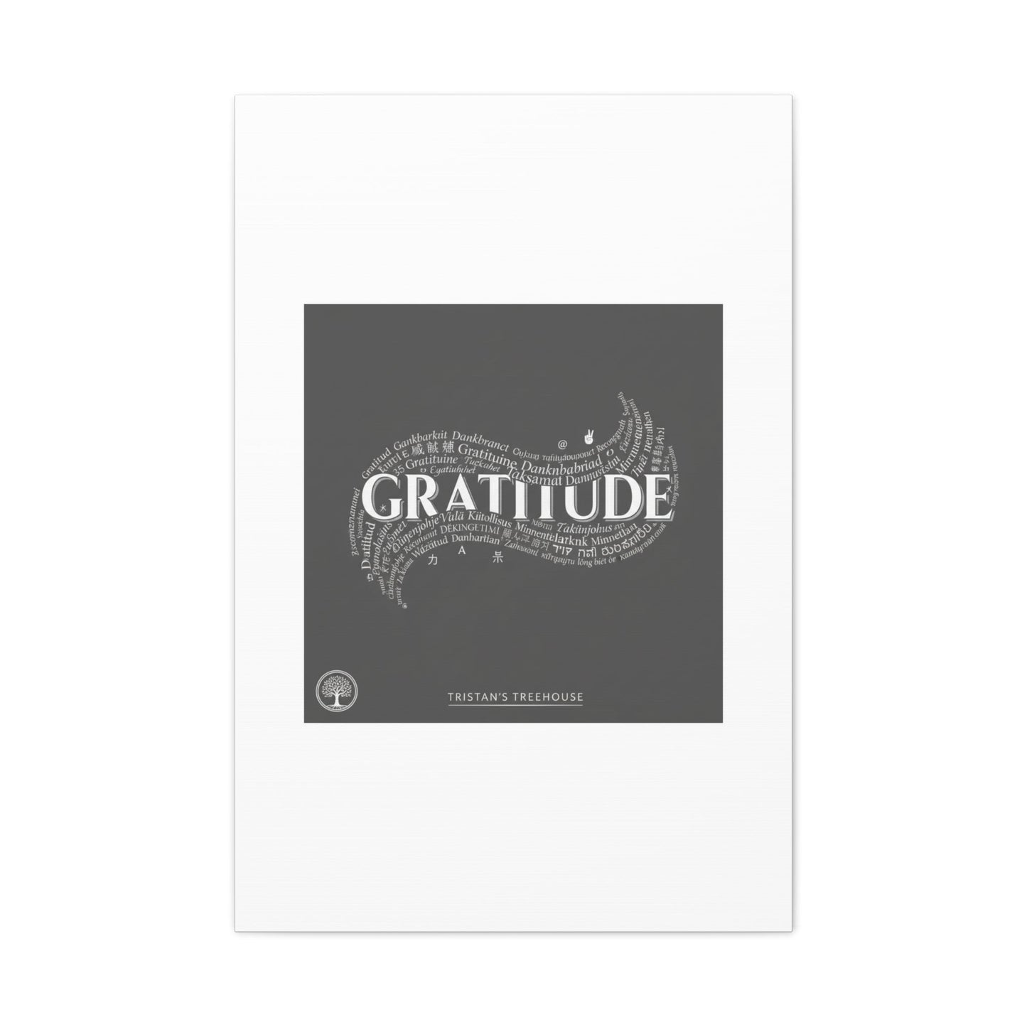 Gratitude Wall Art Matte Canvas | Tiny Treats, sweet uplifting print