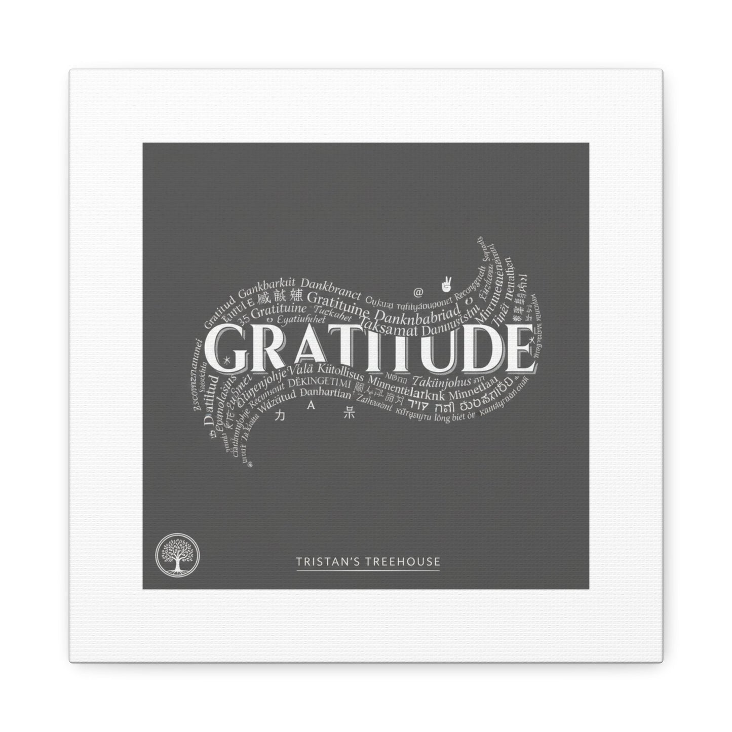 Gratitude Wall Art Matte Canvas | Tiny Treats, sweet uplifting print