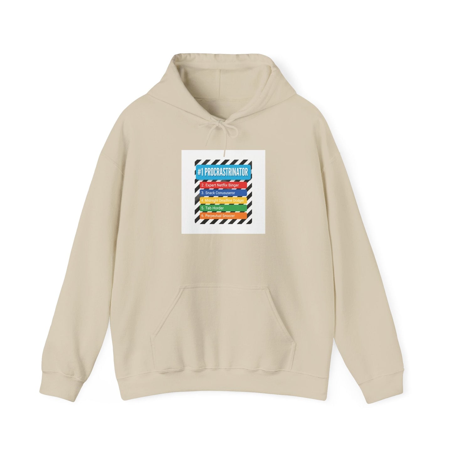 #1 Procrastinator Hoodie | Top-List Ranking Graphic, List Lover Apparel