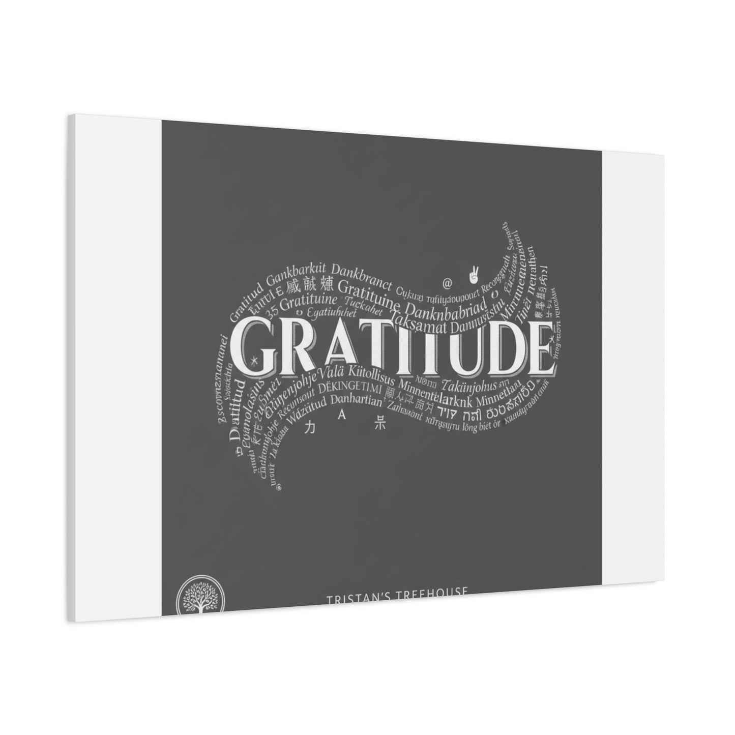 Gratitude Wall Art Matte Canvas | Tiny Treats, sweet uplifting print