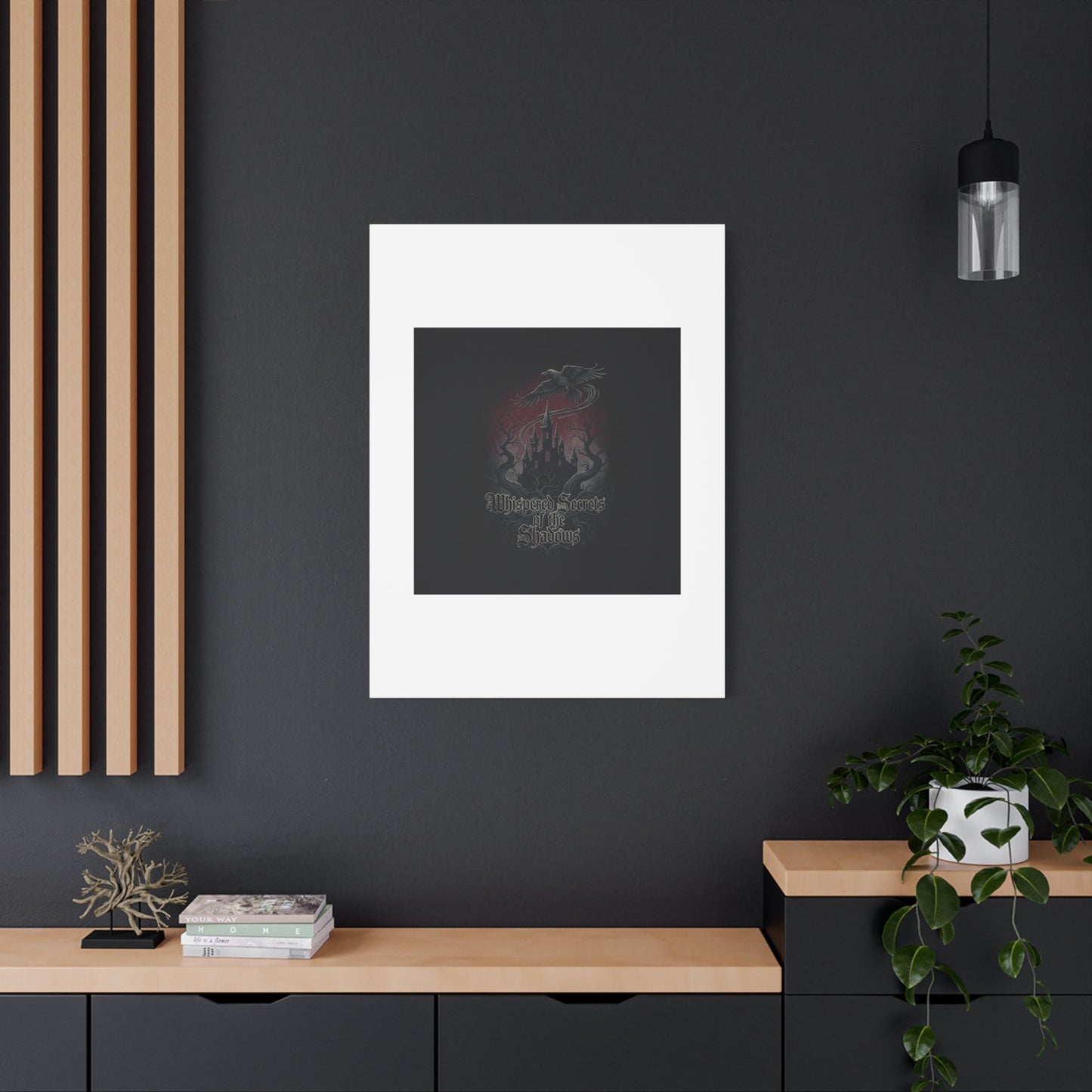 Whispered Secrets of the Shadows Castle Wall Art, Matte Canvas | Gothic Medieval Decor