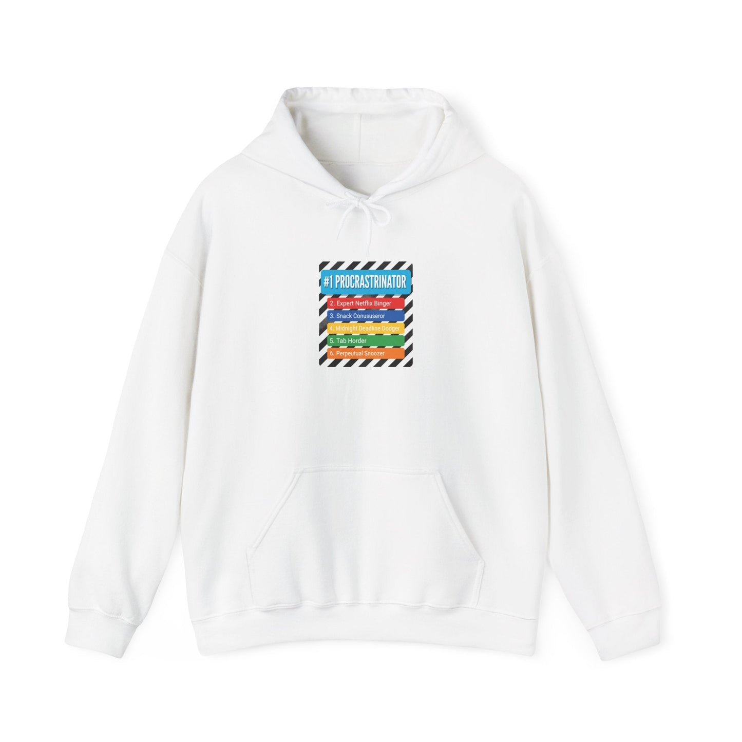 #1 Procrastinator Hoodie | Top-List Ranking Graphic, List Lover Apparel