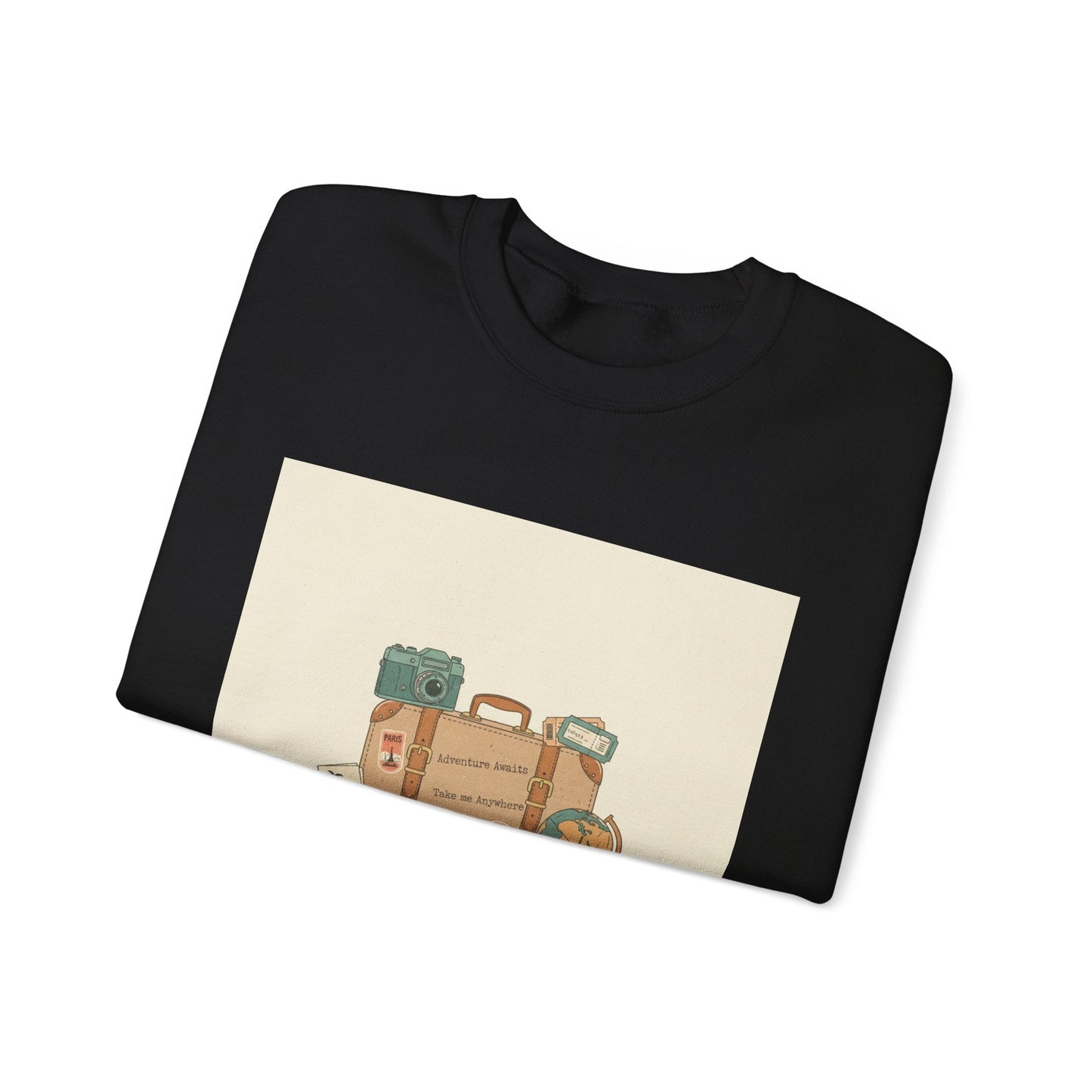 Vintage Travel Postcard Sweatshirt | travel stamps, wanderlust design
