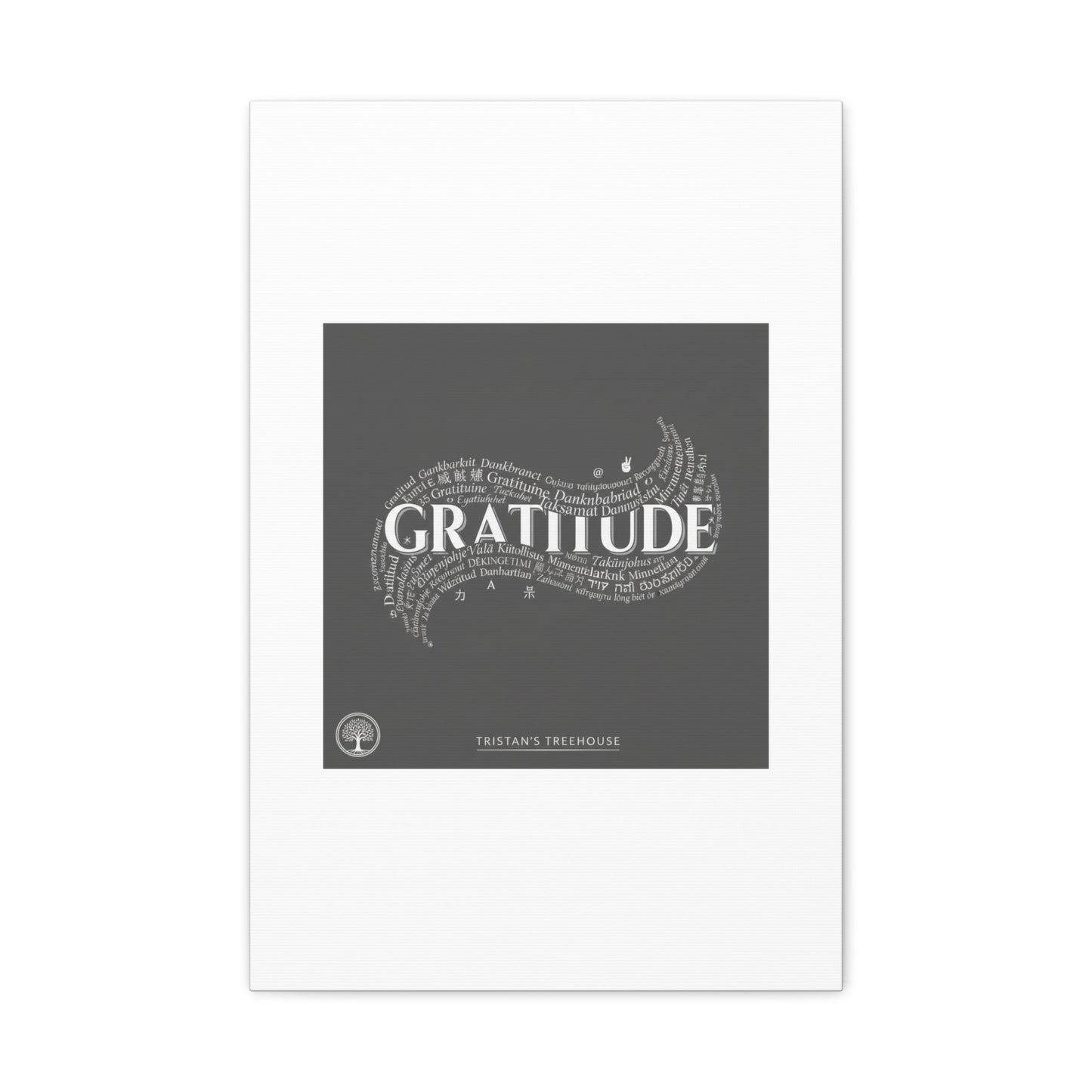 Gratitude Wall Art Matte Canvas | Tiny Treats, sweet uplifting print