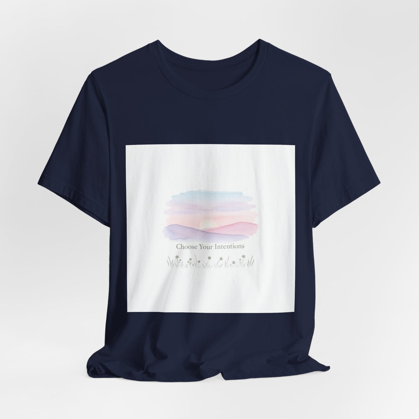 gentle intentions tee | mindful wellness pastel gradient