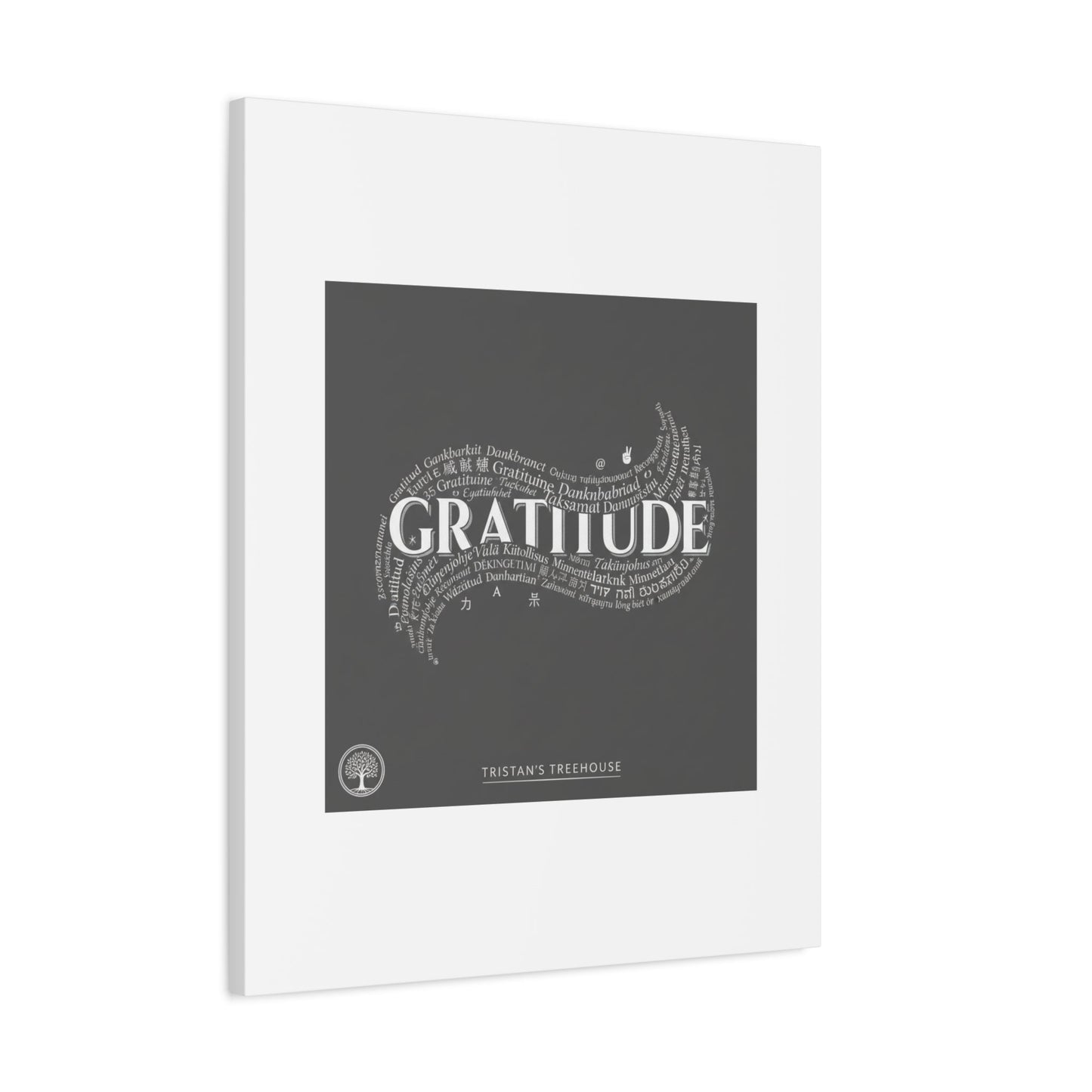 Gratitude Wall Art Matte Canvas | Tiny Treats, sweet uplifting print