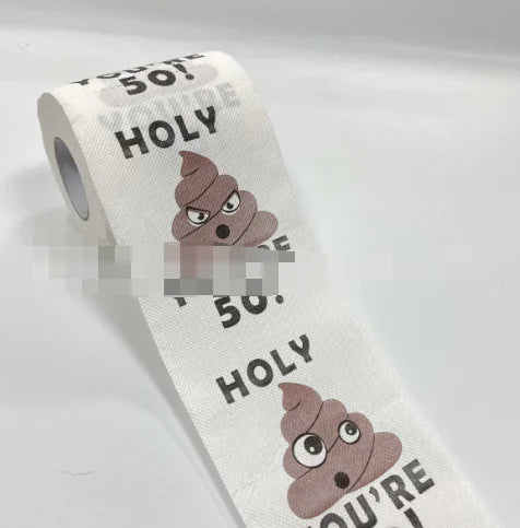 50th Birthday Colorful Pattern Toilet Paper Roll