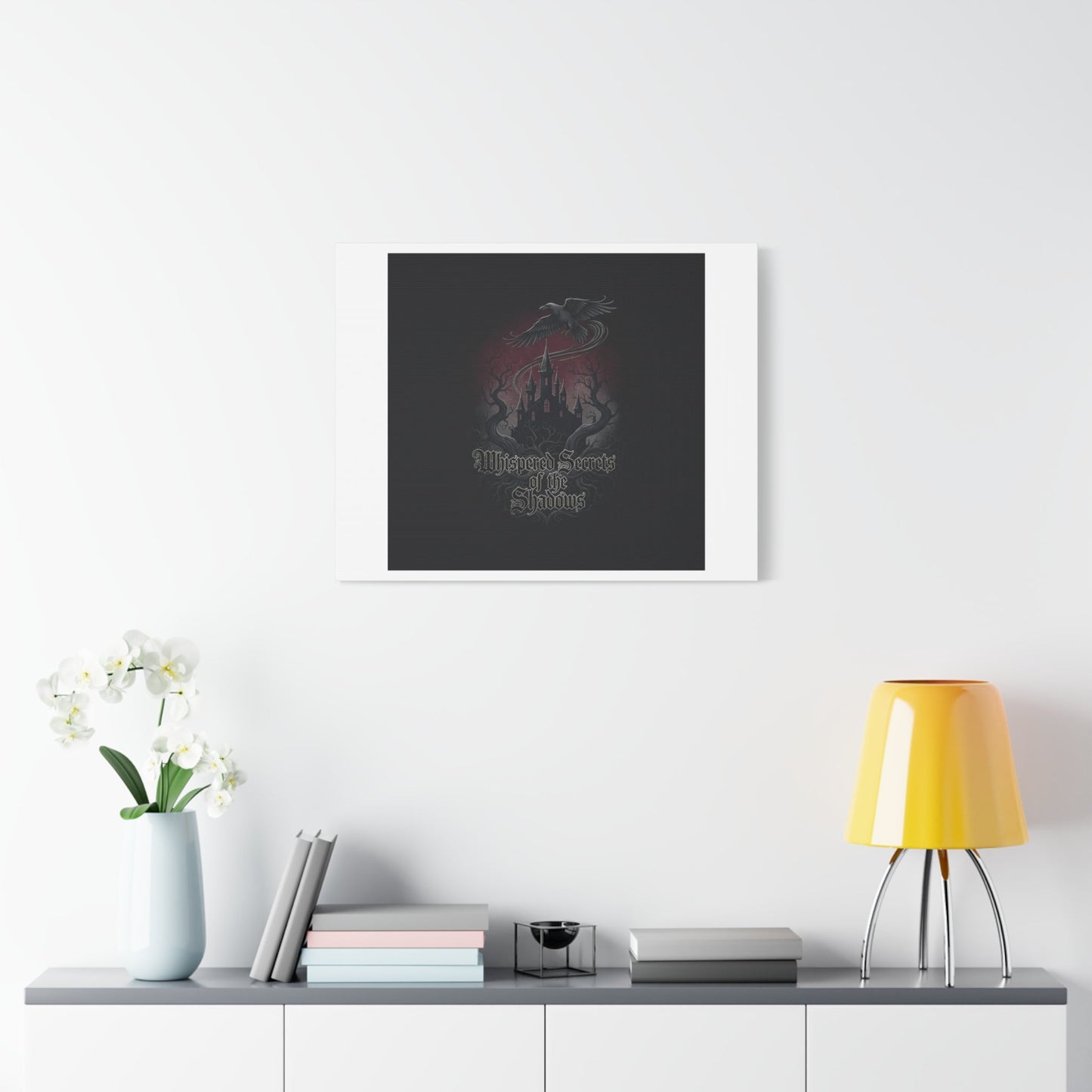 Whispered Secrets of the Shadows Castle Wall Art, Matte Canvas | Gothic Medieval Decor