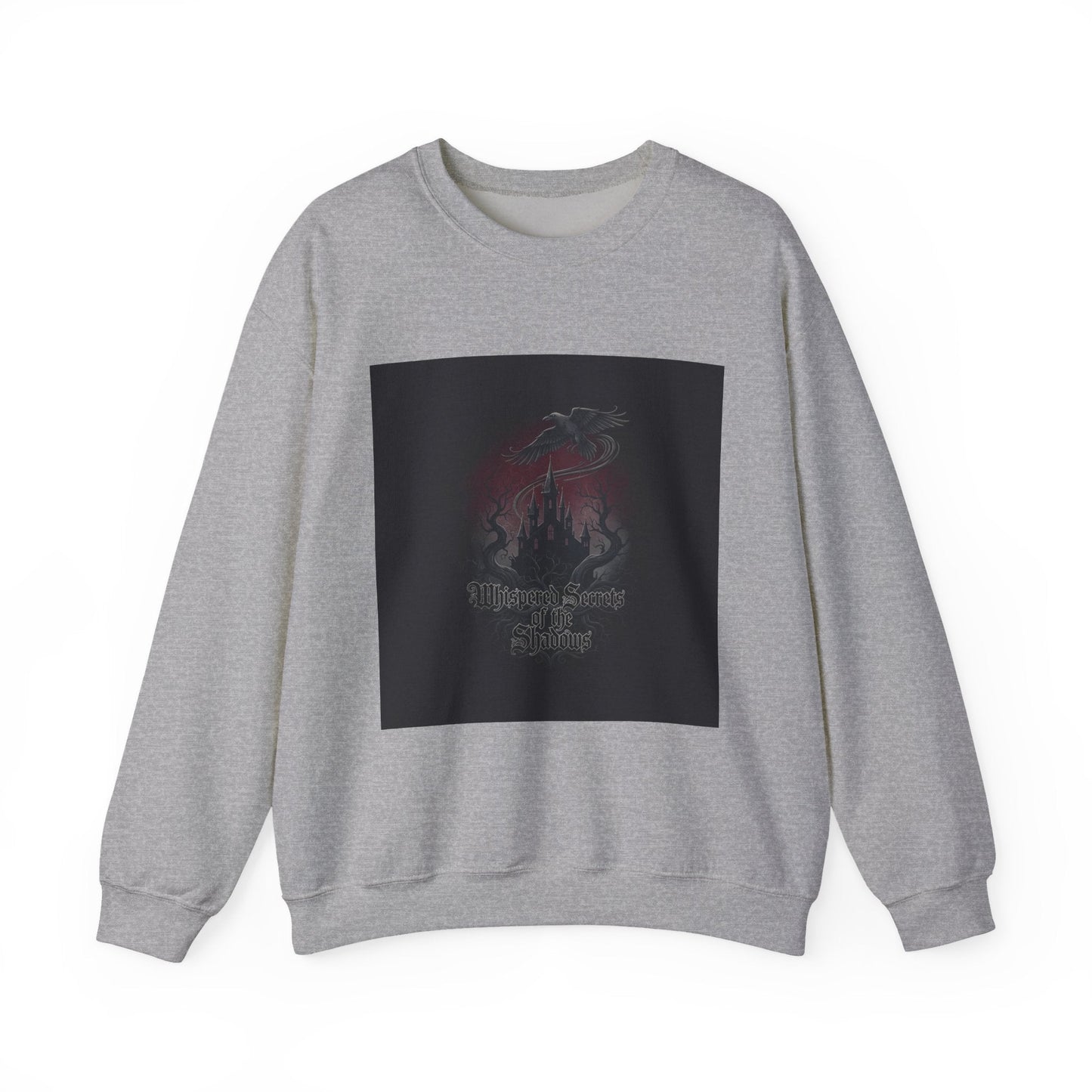 "Whispered Secrets of the Shadows" Gothic Crewneck | Dark Fantasy Sweatshirt