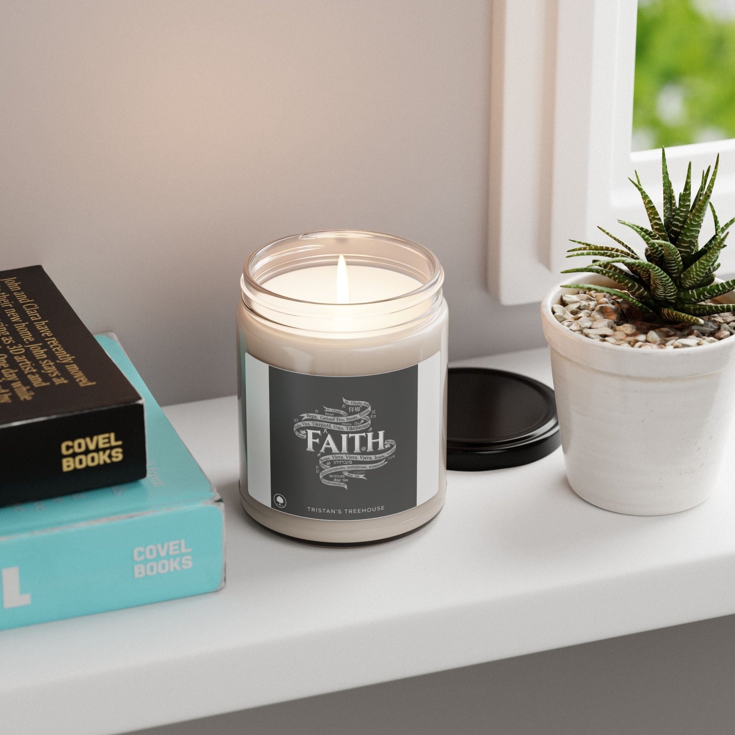 Handwritten Doodle Faith Candle | Soy Jar Candle, Sketch Aesthetic
