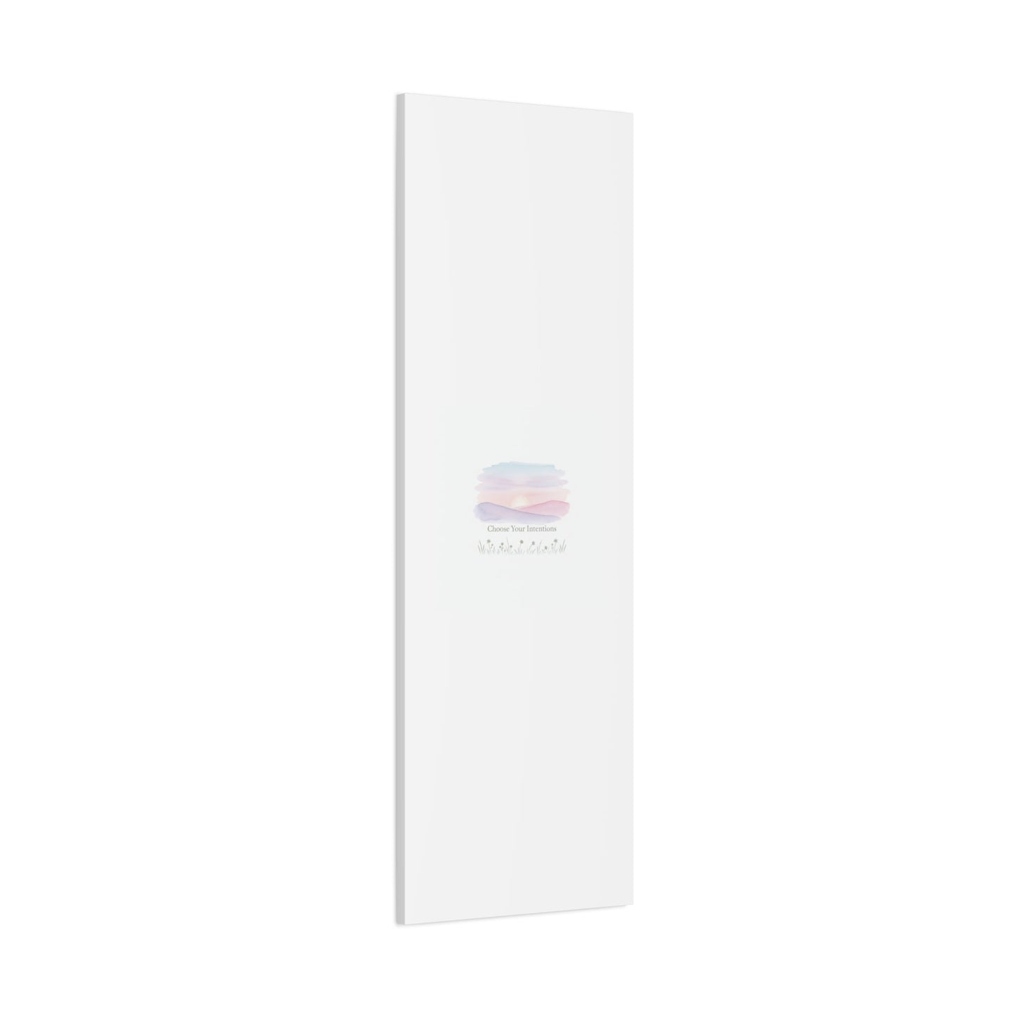 Choose Your Intentions Canvas, soft wellness poster, pastel gradient mindfulness art