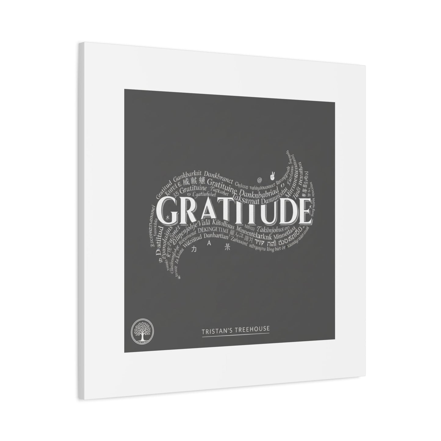 Gratitude Wall Art Matte Canvas | Tiny Treats, sweet uplifting print
