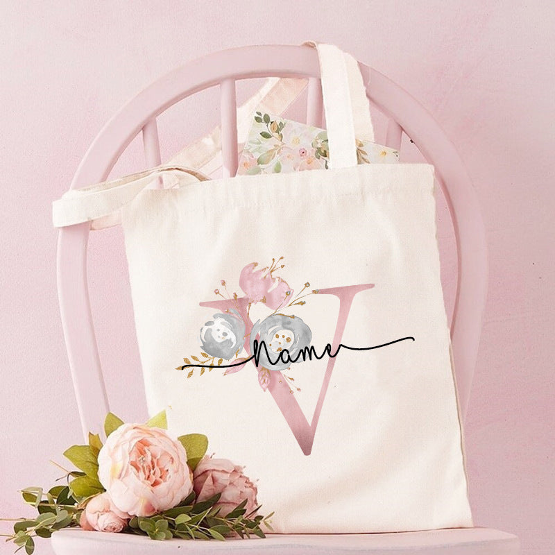 Monogrammed Canvas Bag Women's Tote