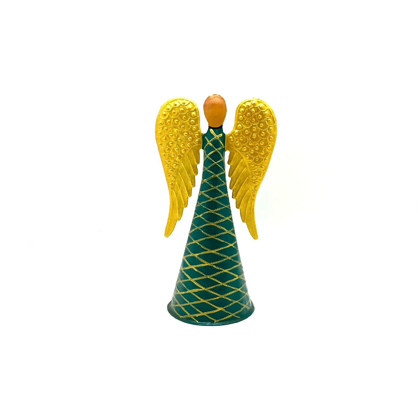 Green Gold Standing Angel