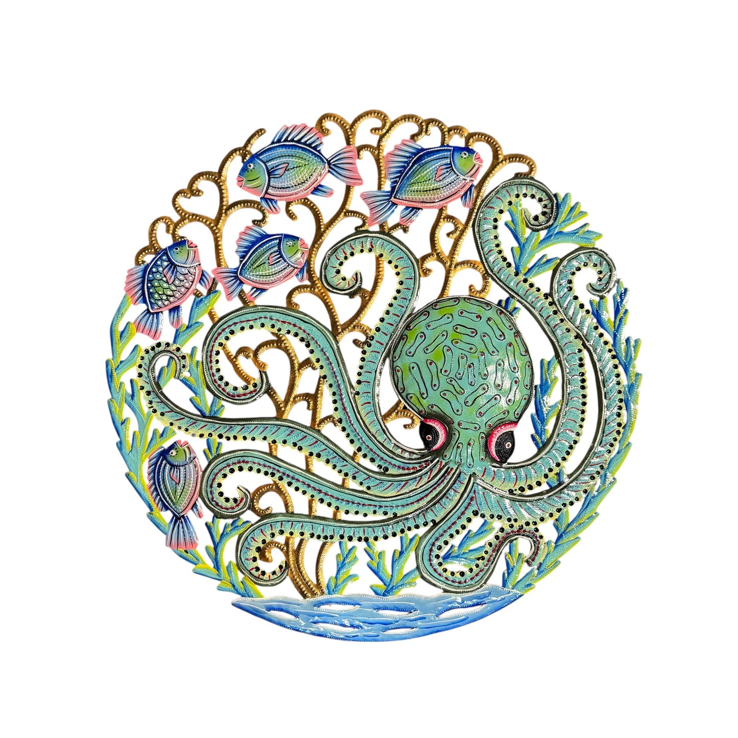 Octopus and Fish in Ocean