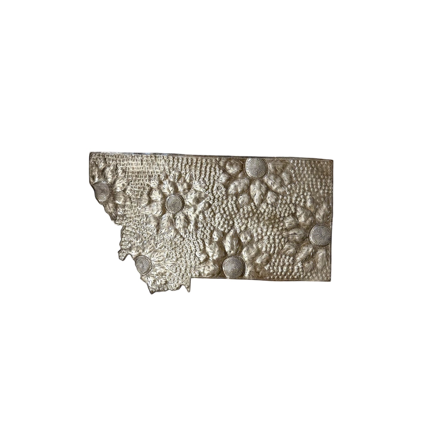 Medium Montana Floral Metal Art