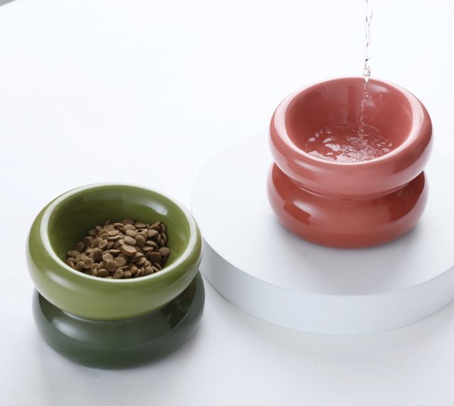 Soufflé Pet Bowl - Avocado Green - cavamart.com