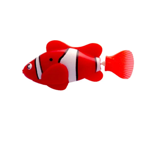 Cat Toys LED Inductive Interactive Swimming Robot Fish Toy Glowing