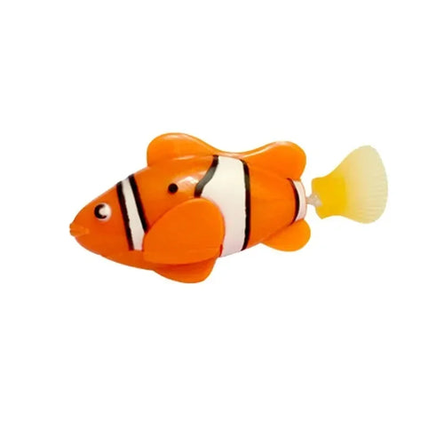 Cat Toys LED Inductive Interactive Swimming Robot Fish Toy Glowing