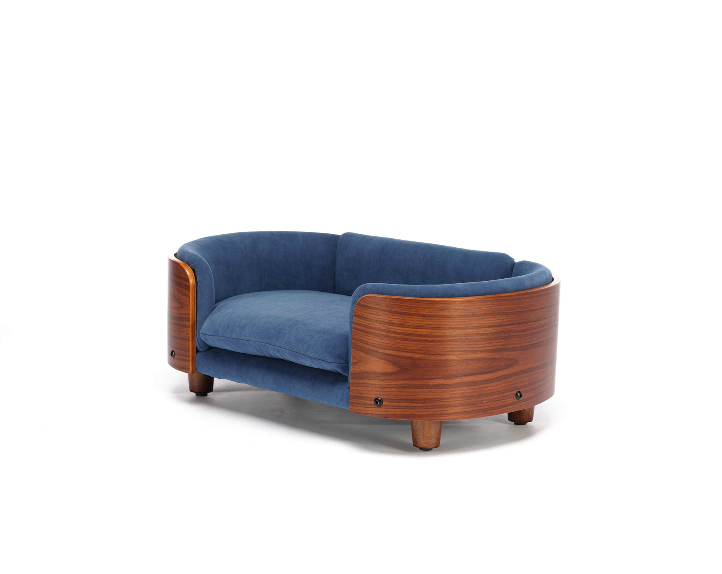 Scandinavian Style Elevated Dog Bed Pet Sofa with Solid Wood Legs and