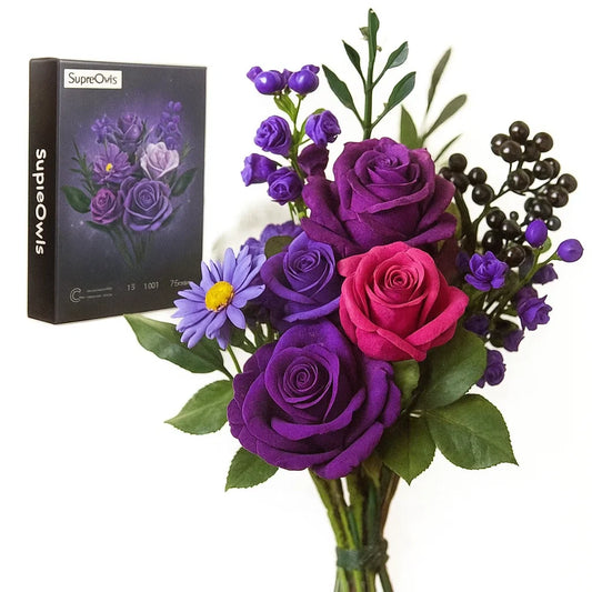 BrickBloom Purple Roses