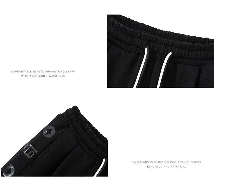 Fleece Men's Sweatpants Fashion Plus Size Sports