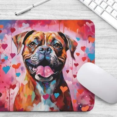 Sweetheart Dog Boxer Non-Slip Rubber Mousepad