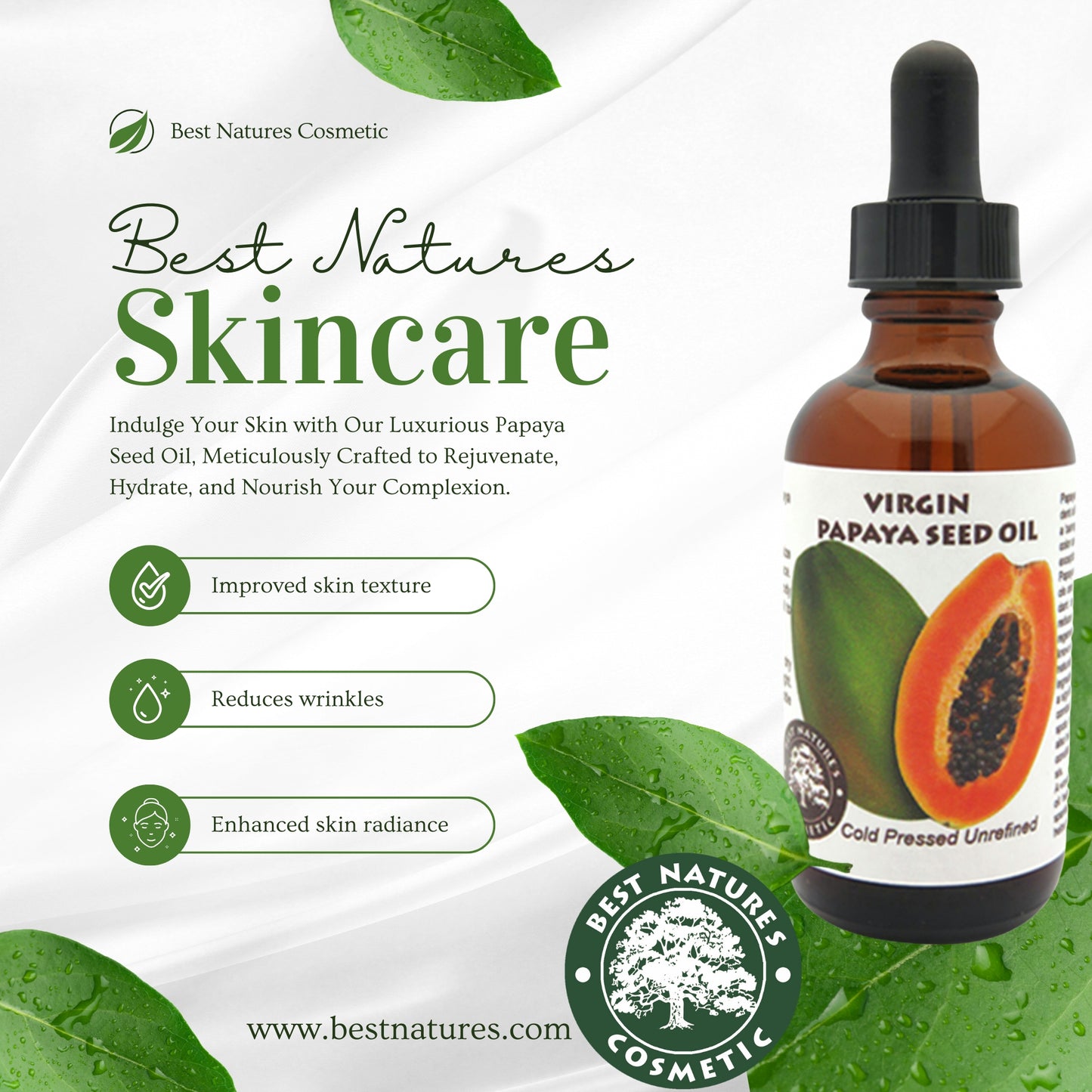 Papaya Seed Oil (organic, cold pressed, unrefined)