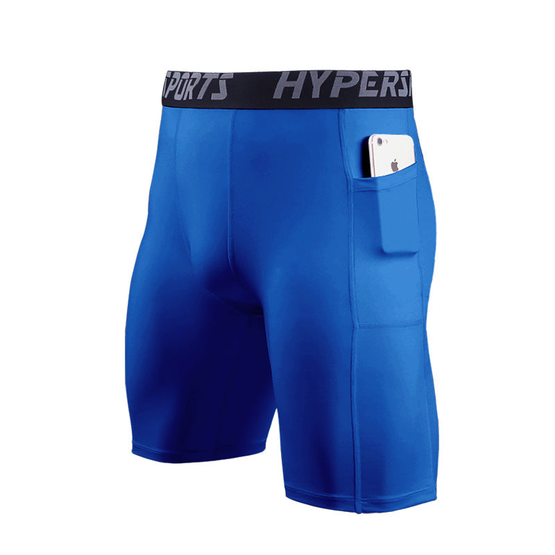 Tight-fitting High Elastic Pocket Cycling Shorts Quick-drying Plus Size