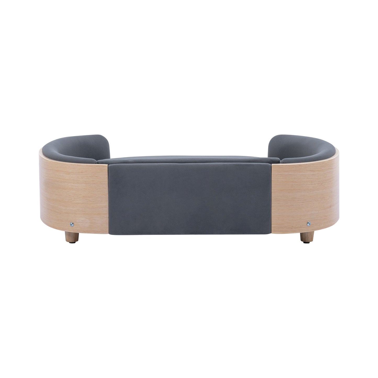 Scandinavian Style Elevated Dog Bed Pet Sofa with Solid Wood Legs and
