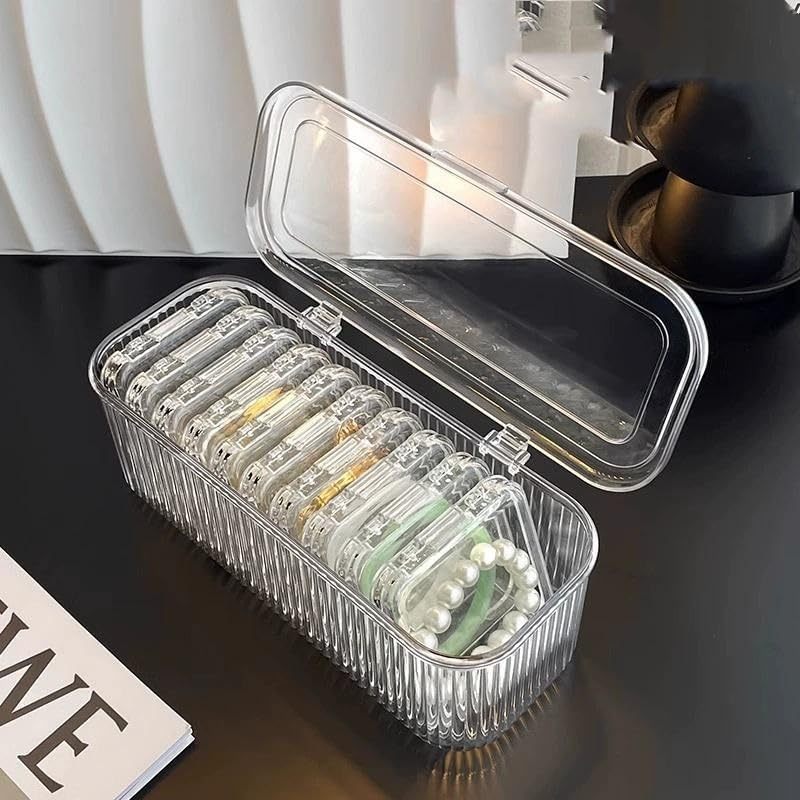 Clear Acrylic Jewelry Organizer Box Set
